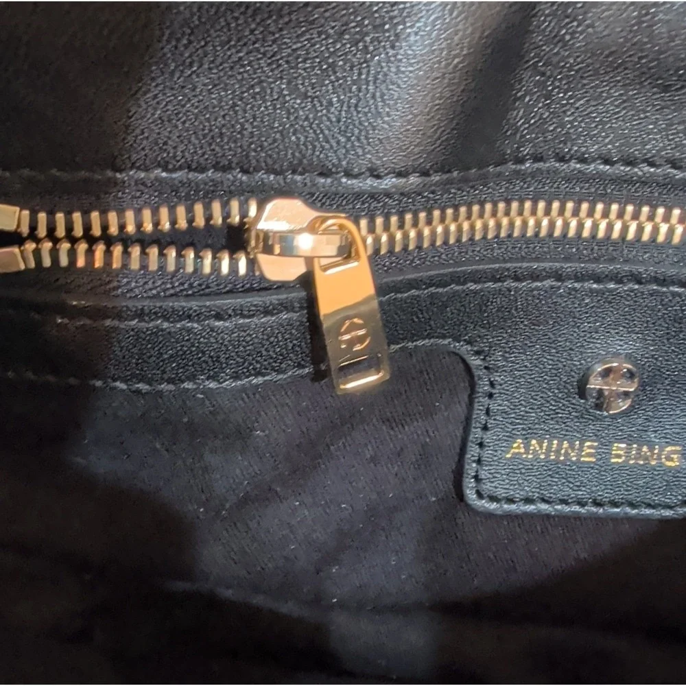 Anine Bing Bag Nico Bag Herringbone Purse Read